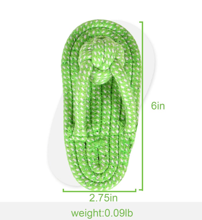 Sunglow Dog Toy Interactive Chewing Rope Ball Toys Natural Cotton Washable Durable Tug of War for Small Medium Dogs Puppies Training Playing Teeth Cleaning (Shoes) - Image 2